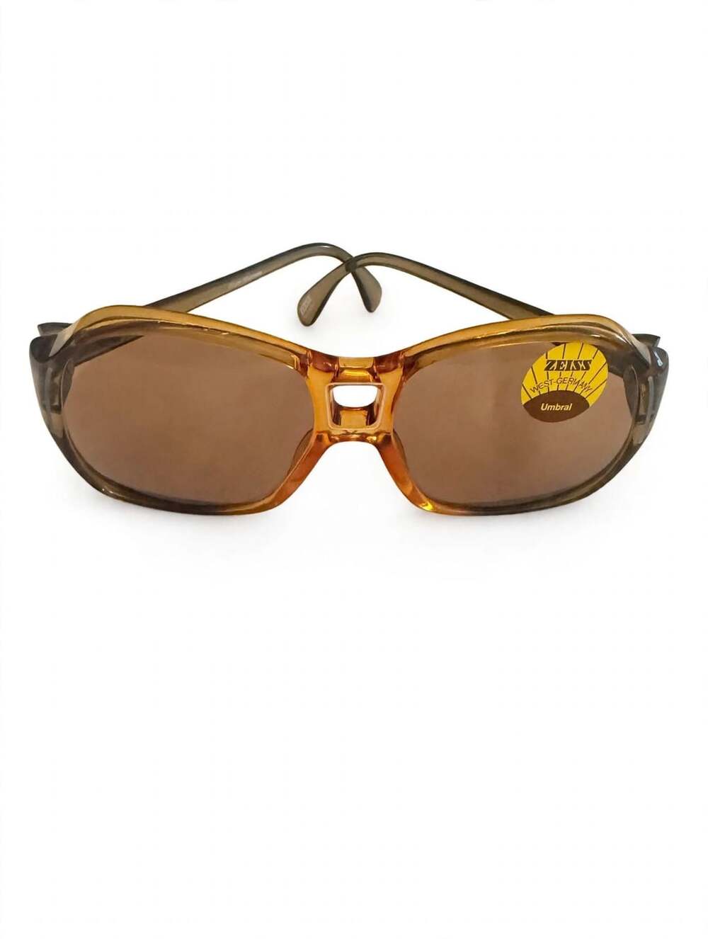 Zeiss Vintage 8068 Translucent Amber Sunglasses W. Germany